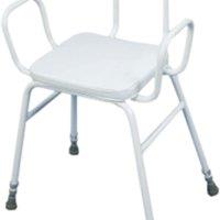 Aidapt Malling Perching Stool with arms & metal back White