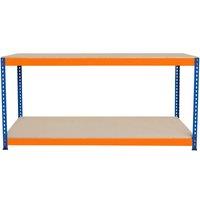Monstershop S-Rax 2 Tier Workbench - 180cm x 60cm x 90cm in Orange | Size: 180 cm x 60 cm x 90 cm