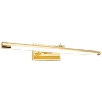 Happy Homewares Polished Gold Wireless Rechargeable 5w LED Touch Dimmable Picture Wall Light