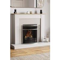 Home Discount Fire Vida Buckton Fire Guard Nickel Fireplace Shield Protector in Grey