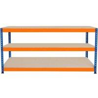 Monstershop S-Rax 3 Tier Workbench - 180cm x 60cm x 90cm in Orange | Size: 180 cm x 60 cm x 90 cm