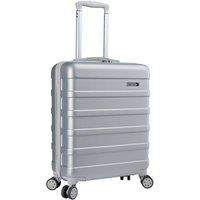 Cabin Max Anode 40L Cabin Suitcase 55x40x20cm Integrated Combination Lock in Silver | Size: 55 x 40 x 20 cm