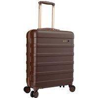 Cabin Max Anode 40L Cabin Suitcase 55x40x20cm Integrated Combination Lock in Brown | Size: 55 x 40 x 20 cm