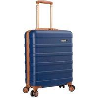 Cabin Max Anode 40L Cabin Suitcase 55x40x20cm Integrated Combination Lock in Mid Navy | Size: 55 x 40 x 20 cm