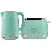Hamilton Beach Ella Mint Kettle & Toaster Set