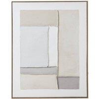 KDMD Contempo Beta Framed Canvas Art - Modern Abstract Wall Decor in Brown
