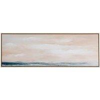 KDMD Ondra Hand Painted Canvas in Frame - Artistic Wall Decor in Brown