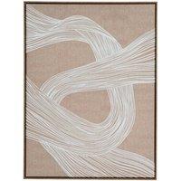 KDMD Clayre Line Art In Frame - Modern Monochrome Wall Art in Brown
