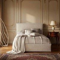 KDMD Beeston Boucle Upholstered Platform Mink Bed Frame in Beige | Size: Single