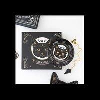 KDMD Black Cat Magick Pendulum Divination Kit for Guidance