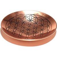 KDMD Copper Flower of Life Smudge & Incense Offering Plate