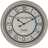 KDMD Hotel Paris Large Grey Glass Front Wall Mantel Clock