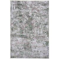 Kukoon Green Modern Abstract Flatwoven Living Room Area Rug Hallway Runner | Size: 120 cm x 170 cm