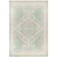 Kukoon Pale Green Traditional Flatwoven Living Room Area Rug Hallway Runner | Size: 200 cm x 290 cm