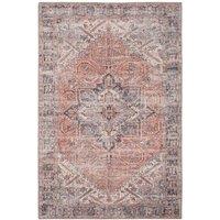 Kukoon Beige Terra Traditional Flatwoven Living Room Area Rug Hallway Runner in Terracotta | Size: 160 cm x 230 cm