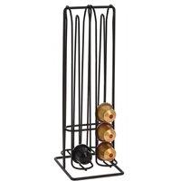 FORGEVIO Wireframe Tower Coffee Pod Holder Stores 32 Nespresso Capsules in Black