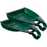 Havendro Heavy Duty Garden Leaf Grabber Set in Green