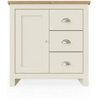 SPETLEK Sideboard Cabinet Living Room Multi Unit 3 Drawers in Cream | Size: 0.6m2