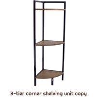 FORGEVIO 3 Tier Corner Display Storage Shelf Stand