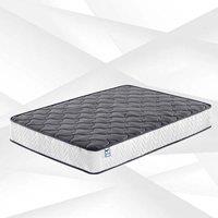FLAVORA Small Double Mattress Memory Foam Mattress in Grey | Size: Cot