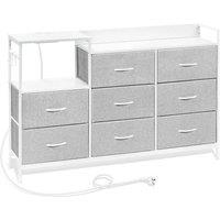 SPETLEK Modern Chest of Drawers Bedroom Furniture Storage in Grey | Size: 0.6m2