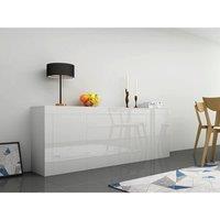 SPETLEK Large Wood Sideboard Cabinet in White