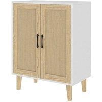SPETLEK Buffet Storage Cabinet 2 Doors / White in Natural