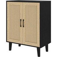 SPETLEK Buffet Storage Cabinet 2 Doors / black in Natural