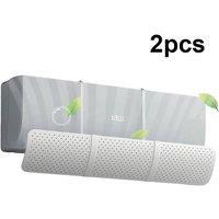 NESTLUNE 2 Air Conditioner Wind Deflector Perforated Deflector in White