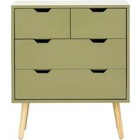 FORGEVIO Drawer Chest of Drawers Style Bedroom in Green