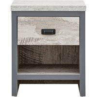 FORGEVIO LAMP TABLE GREY 1 drawer bedside loft studio apartment furniture