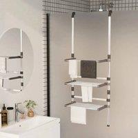 EONLION 3-Tier Hanging Laundry Drying Rack in Silver | Size: 100 cm