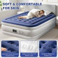 EONLION King Air Bed Inflatable Camping Air Mattress in Blue