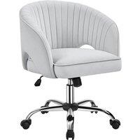 Kelvenix Home Office Desk Chair Light Gray in Light Grey | Size: 0.6m2