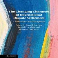 Cambridge University Press The Changing Character of International Dispute Settlement