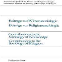 Peter Gross Beitrage zur Wissenssoziologie, Beitrage zur Religionssoziologie /