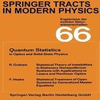 Robert Graham Springer Tracts in Modern Physics: Ergebnisse Der Exakten
