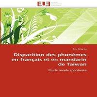 TBD Disparition des phonemes en francais et en mandarin de taiwan