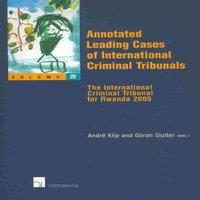 TBD Annotated Leading Cases of International Criminal Tribunals