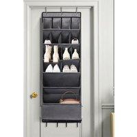 H&O Direct Door Hanging Organizer for Shoes & Bags in Grey