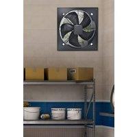 Living and Home Ventilation Wall-Mounted Exhaust Axial Fan 10-inch in Black