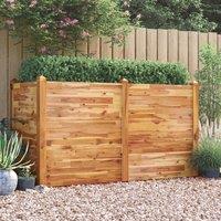 Berkfield Home Garden Raised Bed 160x60x84 cm Solid Wood Acacia in Brown | Size: 160 x 60 x 84 cm