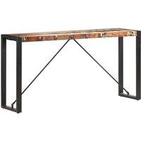Berkfield Home Console Table 150x35x76 cm Solid Reclaimed Wood in Brown | Size: 150 x 35 x 76 cm