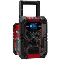 Einhell TE-CR 18 Li DAB+/FM/BT Solo Cordless Site Radio 18V Bare Unit, IP65 in Red