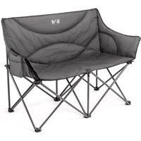 Trail Outdoor Leisure Double Folding Camping Chair Padded 2 Seater Heavy Duty w/Bag