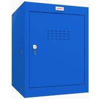 Phoenix Safe Company Blue Cube Locker with Key Lock, CL0544BBK, 66 Liters | Size: 500mm