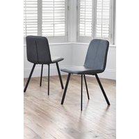 Julian Bowen Goya Upholstered Dining Chair (Set of 2) in Black