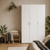 Wyld Haus Munich White 3 Door Wardrobe with 6 Shelves