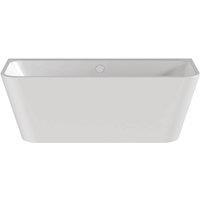 Balterley Square Back-to-Wall Freestanding Bath, 1600 x 700mm in White