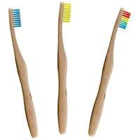 Dr. Botanicals Vibrant Bamboo Toothbrush Kit for Oral Care, Plaque Removal in White